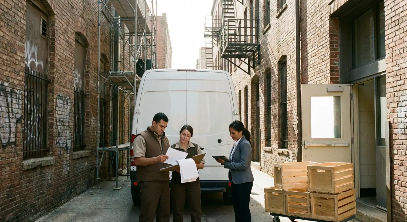 Kissimmee alley delivery access and clearance check