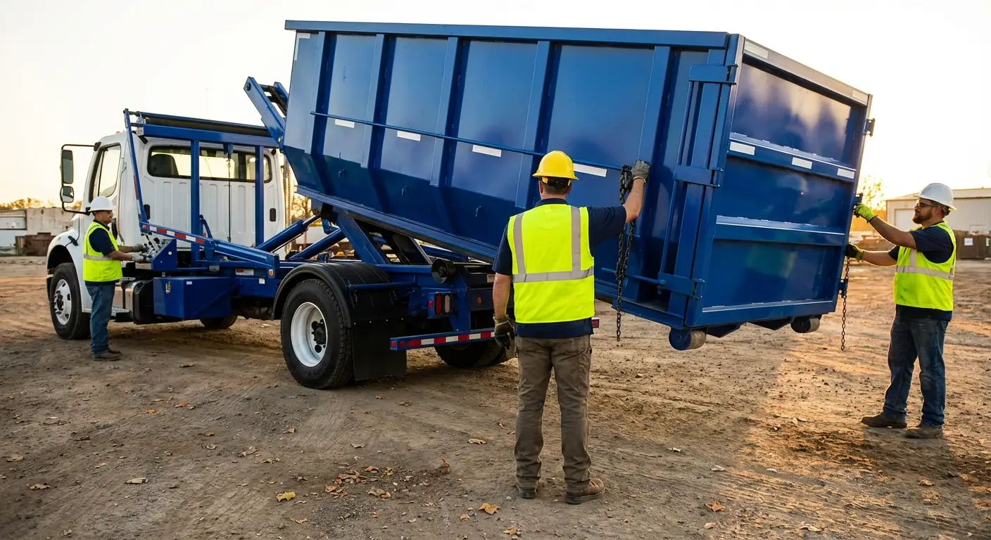 Commercial debris containment dumpster in Kissimmee, FL